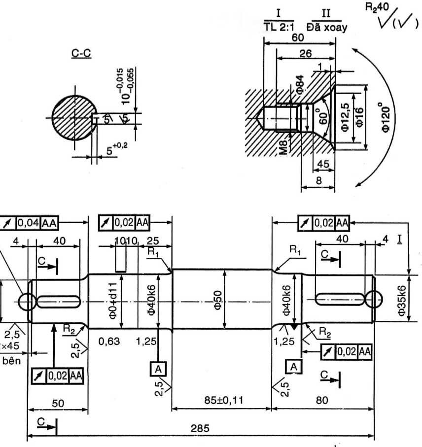 bản vẽ gia công cơ khí